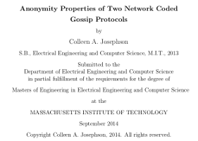 Coverpage of MEng Thesis